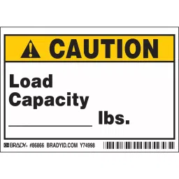 BRADY Label 3-1/2 inch Height 5 inch Width Polyester, 20RZ91 (Pack of 5 Pcs)-image-87
