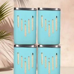 Glasafe 'O' Grip Mellow Green Borosilicate Containers - Set of 4 (1200ml)-15