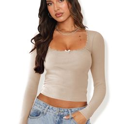 HERE&NOW Women Solid Square Neck Top-picture-38