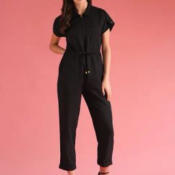 Globus Black Midi Jumpsuit-image-38