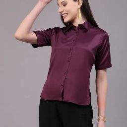 Style Quotient Wine Regular Fit Shirt-78