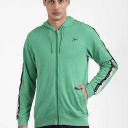 Reebok Green Regular Fit Solid Sweatshirt-image-85