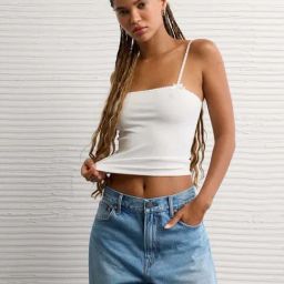 American Eagle White Regular Fit Tank Top-picture-5
