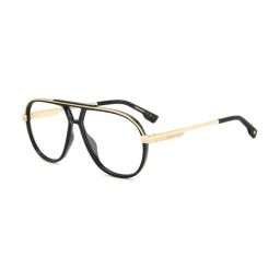 DSQUARED2 Black Rectangular Eye Frames for Men-picture-1
