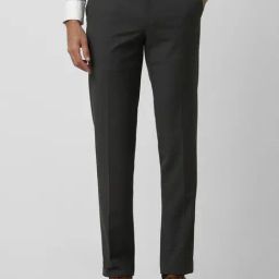 Van Heusen Grey Slim Fit Trousers-image-34