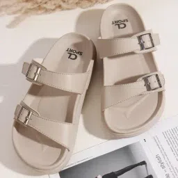 Carlton London Women's Beige Slides-picture-45