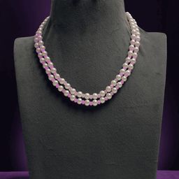 KASHVI PEARLS AND JEWELLERS Brass Silver-Plated Jewellery Set-image-111