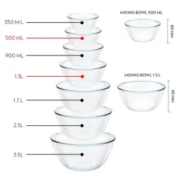 Borosil Blue Glass Serving Bowl Set of 2 image 3