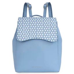United Colors of Benetton Paisley Blue PU Printed Backpack-picture-36