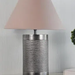 Kapoor E Illuminations Ohagun Silver Aluminium Table Lamp - Set of 1-picture-26