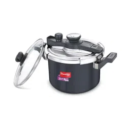 Prestige Clip On Svachh Black & Silver Pressure Cooker with Extra Lid (5 L) - Set of 1-image-96