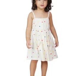 Dress My Angel Kids White Printed Dress-image-90