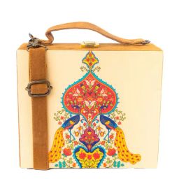 NR by Nidhi Rathi Beige Fabric Clutch-image-55