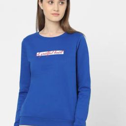 Vero Moda Blue Graphic print Sweatshirt-image-27