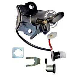 Deutsche Ignition Lock Kit for Hero Splendor+ i3s BS-IV Consisting of Ignition Cum Steering Lock, Petrol Tank Lock & Tool Box Lock (2016 To 2019 Model), DEUS-0426JD-0