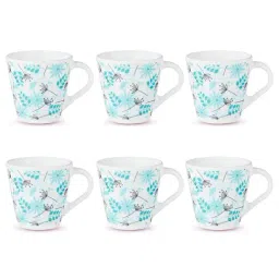 Larah by Borosil White Ceramic Tea & Coffee Mug - Set fo 6 160ml-picture-15