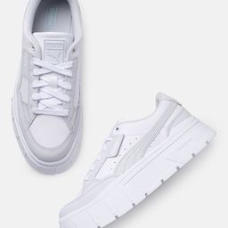 Puma Women Leather Mayze Stack Luxe Sneakers-42