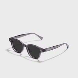 SAM & MARSHALL Unisex Black Lens & Gunmetal-Toned Round Sunglasses with-picture-22