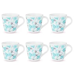 Larah by Borosil White Ceramic Tea & Coffee Mug - Set fo 6 110ml-image-95