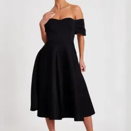 Quiz Black Regular Fit Dress-image-83