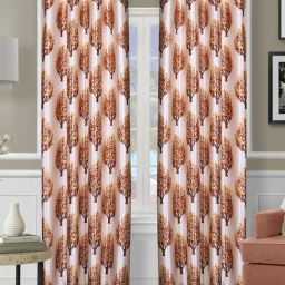 Romee Beige Polyester Ethnic Curtains and Sheers-22