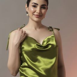 Trend Arrest Women Solid Satin Shoulder Straps Top-image-89