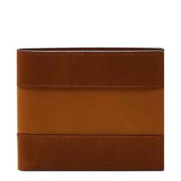 Fossil Everett Brown Leather Solid Bi-Fold Wallet-8