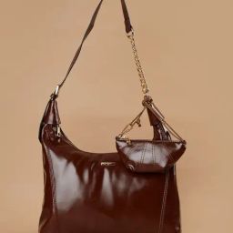 Ginger by Lifestyle Tan Shoulder Handbag-40