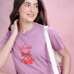 DressBerry Printed Pure Cotton T-shirt-image-59