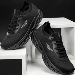 Red Tape Men's Urban Kicks Black Running Shoes-picture-37