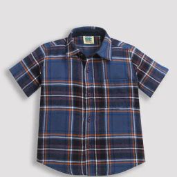 Zip Zap Zoop Boys Blue Regular Fit Chequered Shirt-image-24
