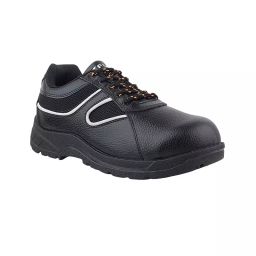 Fuel Metallic Toe Safety Shoes PVC Single Density Low Ankle BlackSynthetic Leather for Mens Size UK11, Shank-image-46