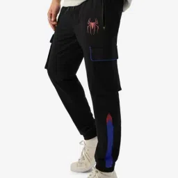 The Souled Store Black Regular Fit Printed Joggers-image-93