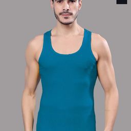 FBAR Pack Of 2 Round Neck Ribbed Cotton Gym Vest R-01-20-image-89