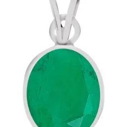 Clara Green Emerald 4.8cts Sterling Silver Pendant-16