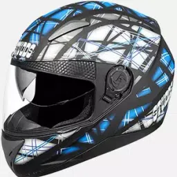 Studds Matt Black Xtra Large (600 mm) Full Face Helmet, Shifter D6 Decor-image-73