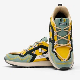 The Souled Store Men Suede Colourblocked Round Toe Sneakers-13