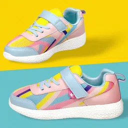 KazarMax Hopits Striped Designed Colour Blocked Sneakers - Peach-picture-26