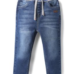 Mark & Mia Denim Full Length Solid Coloured Jeans With Tipping Rib Detailing - Blue-image-24