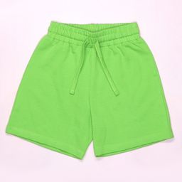 Be Awara Cotton Knit Solid Shorts - Green-image-85