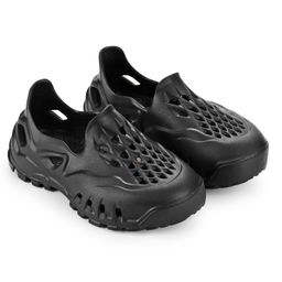 HOPPA SWEDEN Solid Perforated Slip On Clogs - Black-image-80