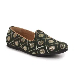 FAUSTO Men Slip-On Ethnic - Embellished Lightweight Mojaris-image-69