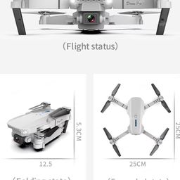 Toysire Foldable Remote Control Drone with Camera HD Wide Angle Lens Optical Flow Positioning with 1800Mah Battery WiFi FPV 4-Axis Camera with Dual Flash Lights image 3