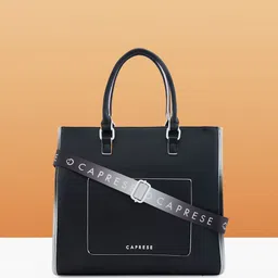 Caprese Women Solid Structured Leather Handheld Bag-15