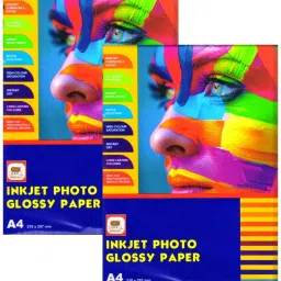 Inkjet Photo Glossy Paper A4 Size 9600 DPI Set of 40 Sheets Unruled 20 x 30 CM 180 gsm Photo Paper-image-32