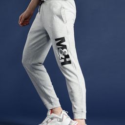Mast & Harbour Men Typography Print Regular Fit Joggers-image-76