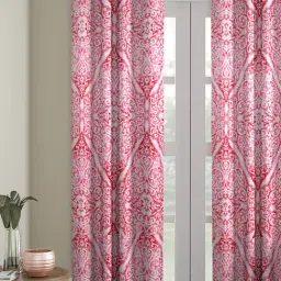 Romee Eyelet Pink Door Curtain (7 ft.) - Single Piece-image-93