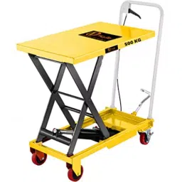 Voltz 500 Kg Capacity Hydraulic Scissor Lift Trolley VZ-HT-500 Yellow-image-9