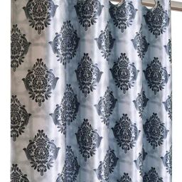 Romee Grey Polyester Ethnic Curtains and Sheers image 2