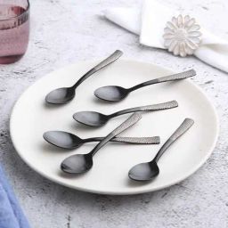 Wonderchef Roma Brown Stainless Steel Spoon - Set of 6-17